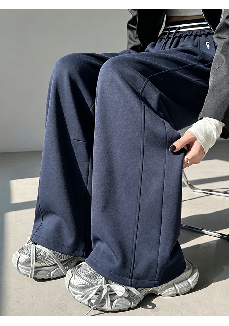 운동 바지 여성 가을 2026 새로운 바나나 낫 바지 좁은 에디션 도루 센스 모통이 칼 바지 와이드 레그 팬츠 캐주얼 웨이 바지 상세 이미지 36