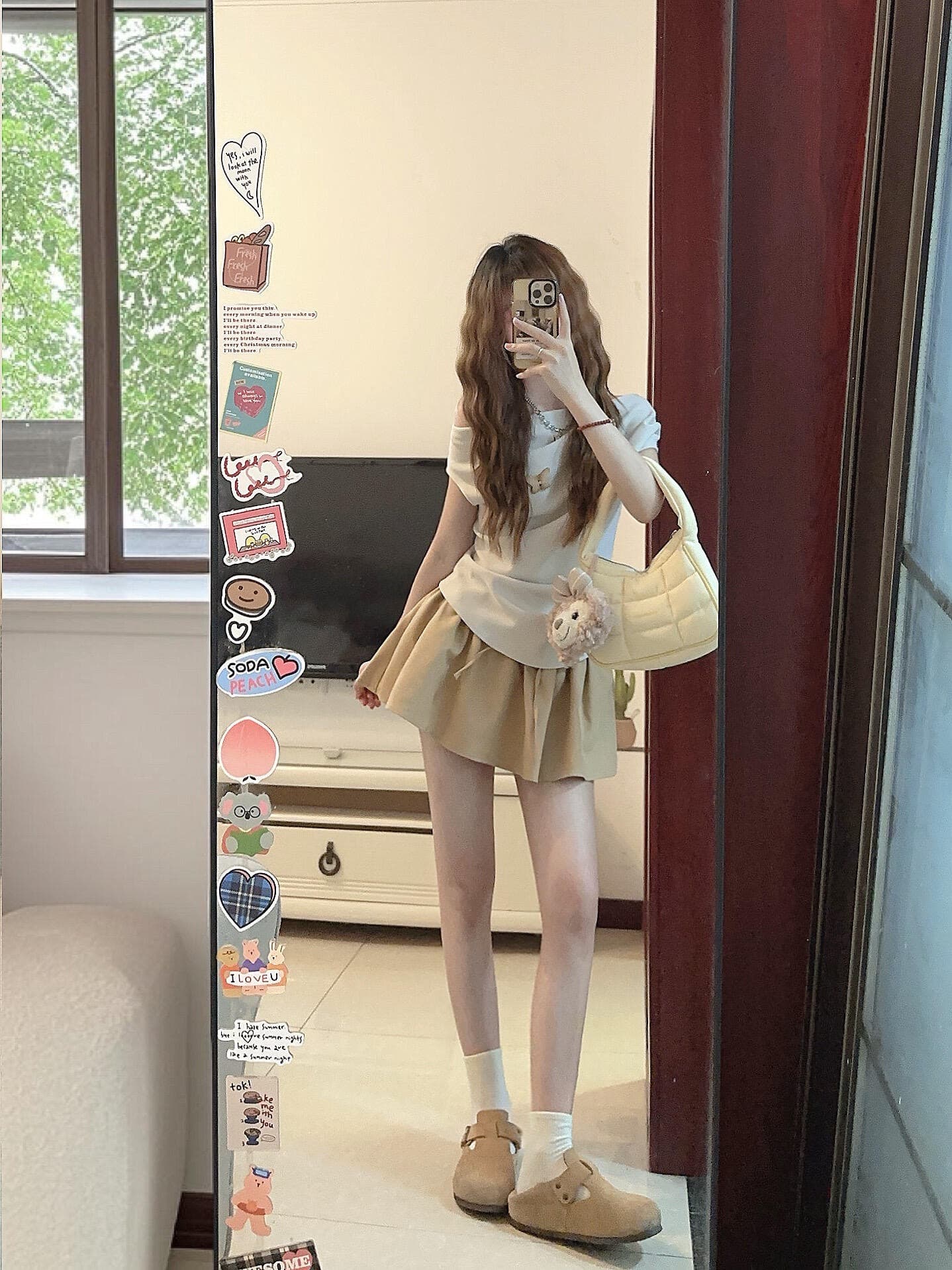 2025 슈퍼 화재 여름 드레스 전체 집합 순수한 욕망 핫걸 비스듬한 어깨 의류 코디 퍼프 미니 스커트 아름다운 고유 한 세트 여성 이미지 4