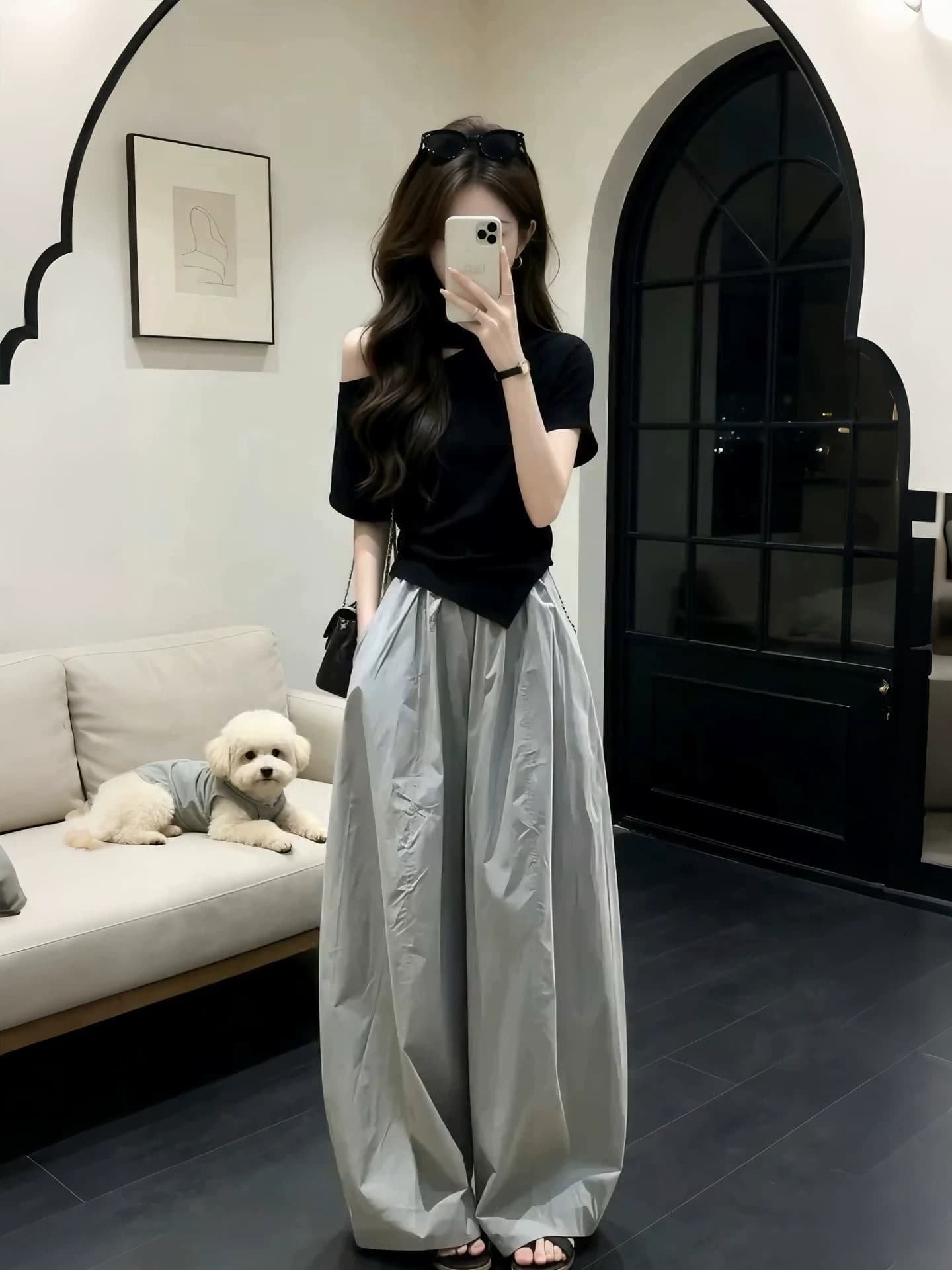 한 부서 전체 집합 ootd 착용 가져 가라. 드레스 아이들 여름 2026 새로운 셔츠 반신 롱 스커트 투피스 슈트 이미지 2