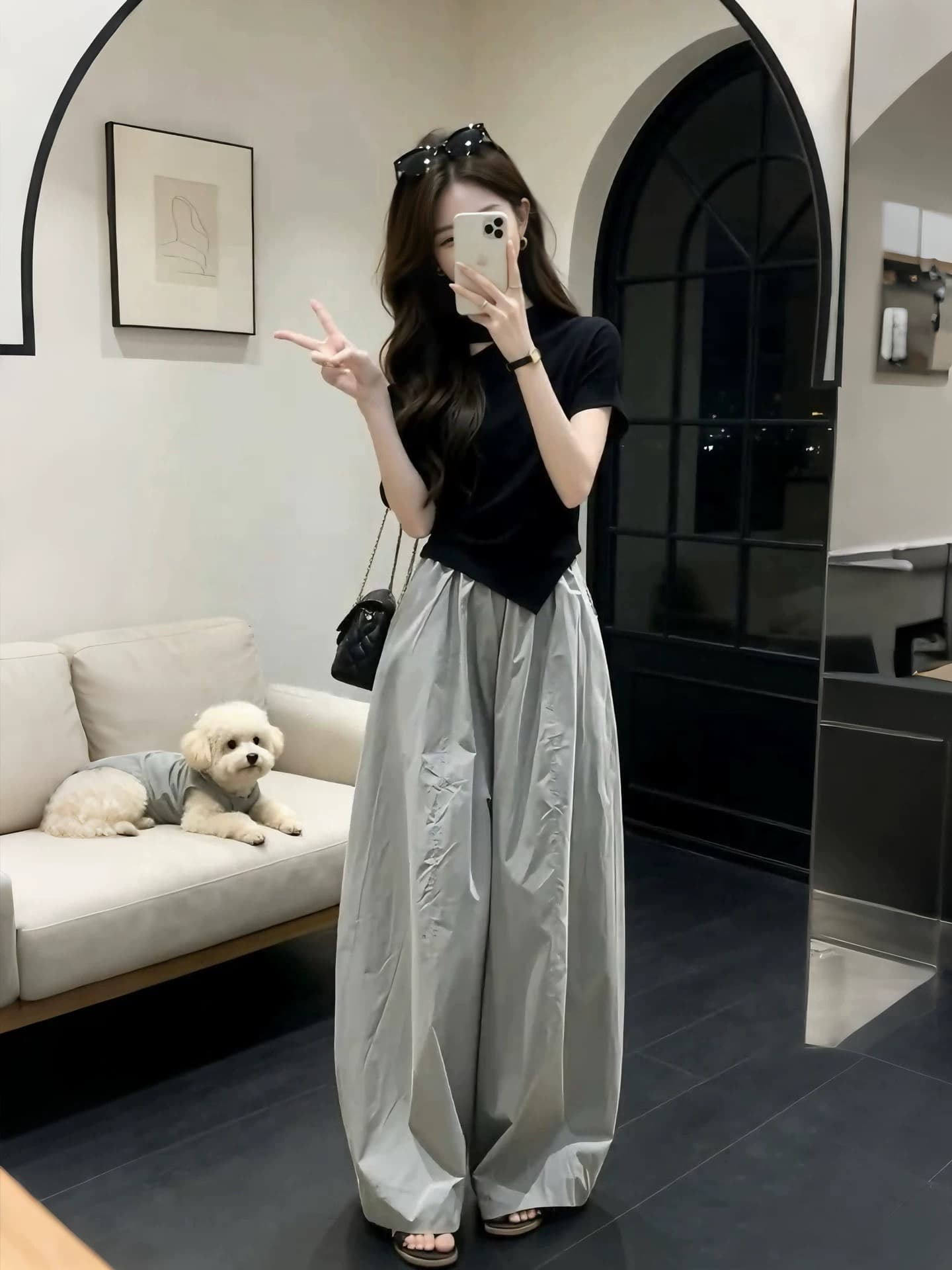 한 부서 전체 집합 ootd 착용 가져 가라. 드레스 아이들 여름 2026 새로운 셔츠 반신 롱 스커트 투피스 슈트 상세 이미지 4