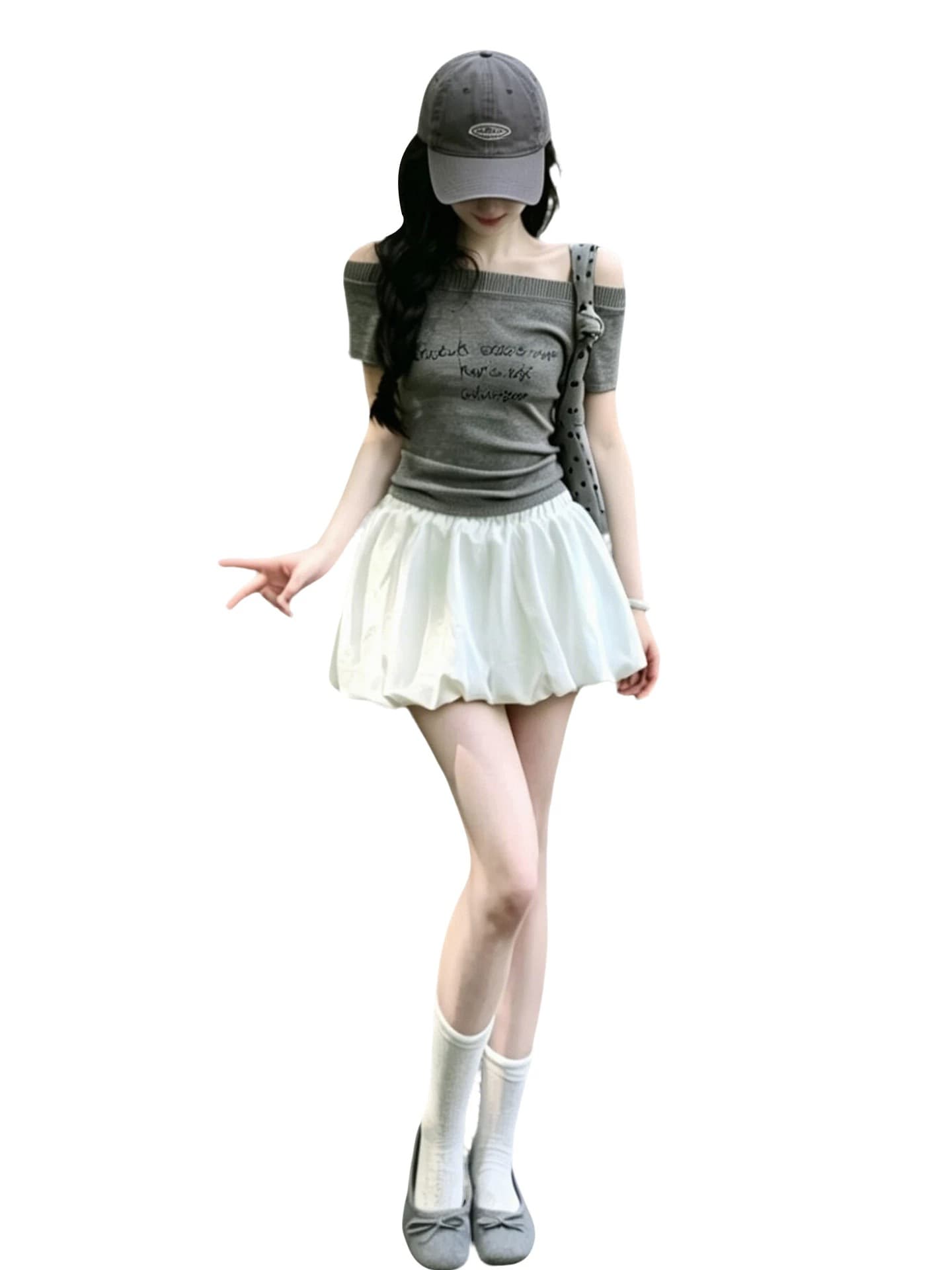 2026 새로운 miu 부서 화이트 반신 여성 드레스 여름 작은 키 착용 가져 가라. 에이즈 환자 세트 꽃밭 미니 스커트 이미지 4