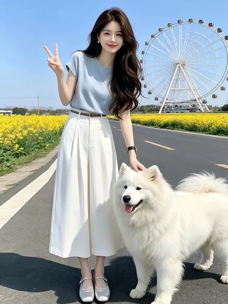작은 키 2026 출퇴근 코디 전체 집합 차 부서 품격 작은 날다 소매 고급 센스 반신 스커트 패션 투피스 세트 상세 이미지 5