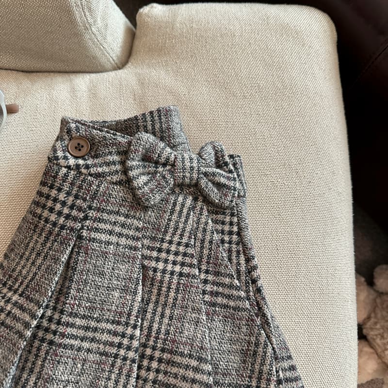 실사 학원 스타일 체크무늬 플리츠 스커트 여성 겨울 하이웨이스트 슬림해 보이는 한 마디 반신 스커트 모직 미니 스커트 노출 방지 상세 이미지 50