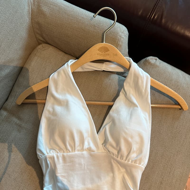 실사 아메리칸 핫걸 바람 행침 목 백리스 캐미솔 벨트 가슴 패드 2026 봄 여름 새로운 몸매 가꾸기 민소매 맨위 상세 이미지 36