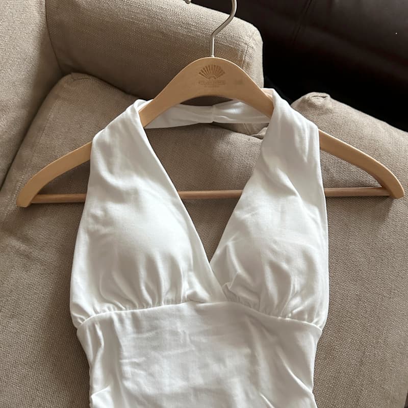 실사 아메리칸 핫걸 바람 행침 목 백리스 캐미솔 벨트 가슴 패드 2026 봄 여름 새로운 몸매 가꾸기 민소매 맨위 상세 이미지 39