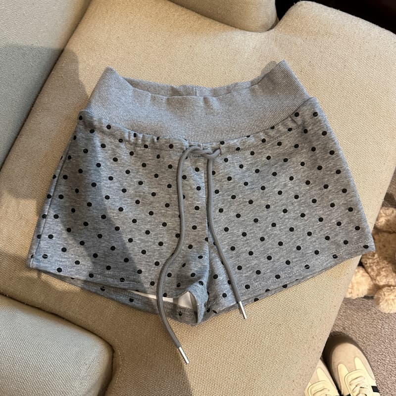 실사 아메리칸 레트로 도트 무늬 펌프 로프 반바지 여성 다용도 슬림해 보이는 캐주얼 운동 바지 작은 키 여름 반바지 상세 이미지 31