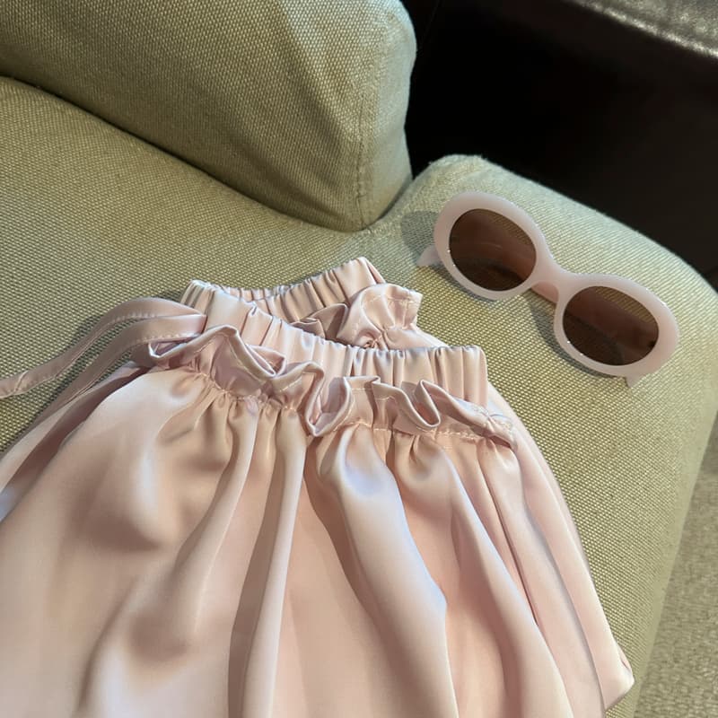 실사 여름 섹션 여성 의류 달콤함 허리밴드 광택 미니 스커트 슬림해 보이는 꽃밭 치마 레이스업 반신 치마바지 상세 이미지 15