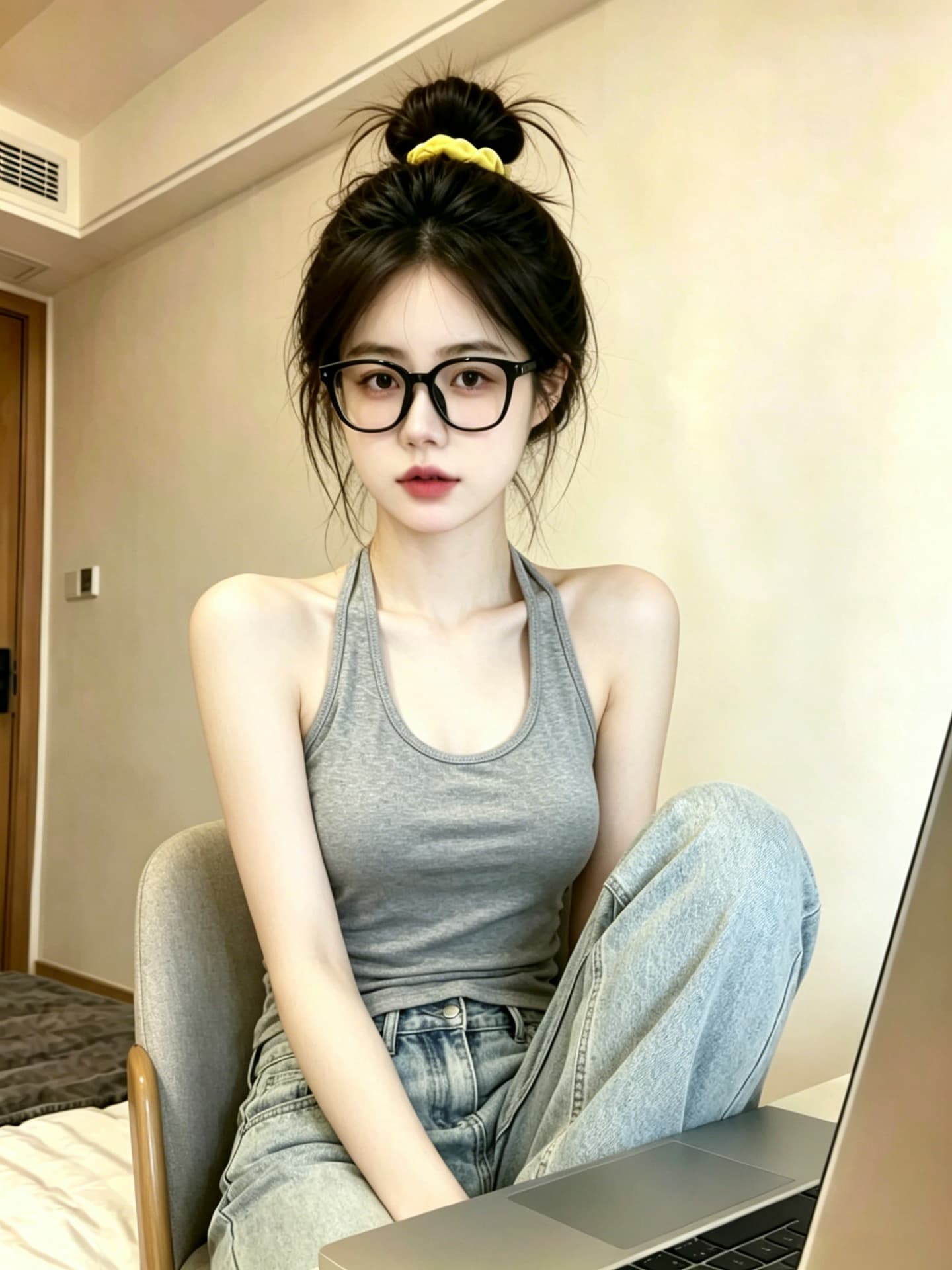 실사 도파민 행침 목 캐미솔 벨트 가슴 패드 몸매 가꾸기 슬림해 보이는 다용도 품격 만나는 맨위 상세 이미지 28