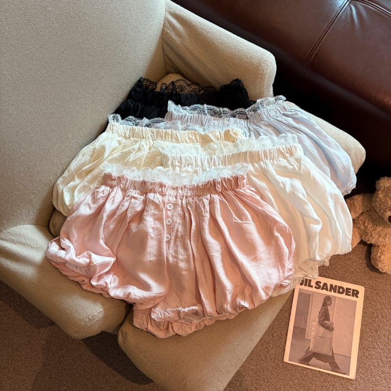 실사 달콤한 스타일 레이스 조각 디자인 센스 반바지 여름 새로운 허리밴드 몸매 가꾸기 슬림해 보이는 꽃밭 치마바지 상세 이미지 1