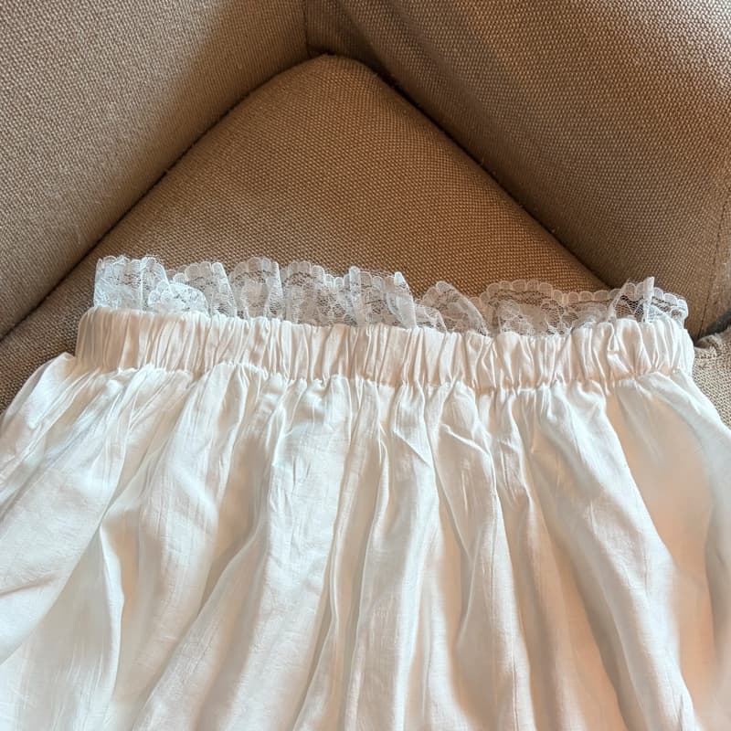 실사 달콤한 스타일 레이스 조각 디자인 센스 반바지 여름 새로운 허리밴드 몸매 가꾸기 슬림해 보이는 꽃밭 치마바지 상세 이미지 36