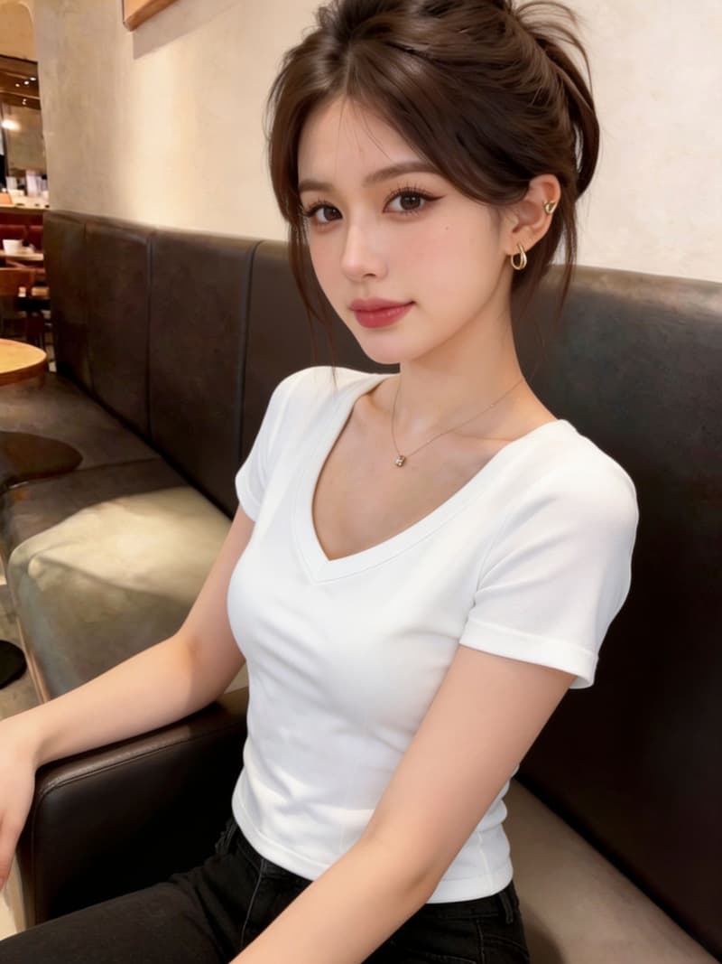 레이스 홀로우 아웃 백리스 반팔 티셔츠 여성 2026 여름 새로운 인터넷 유명인 폭발 몸매 가꾸기 핫걸 맨위 상세 이미지 2