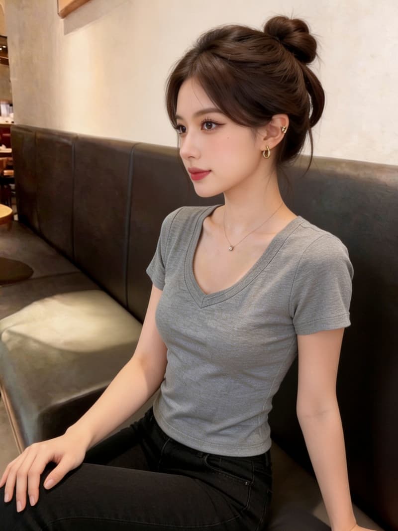 레이스 홀로우 아웃 백리스 반팔 티셔츠 여성 2026 여름 새로운 인터넷 유명인 폭발 몸매 가꾸기 핫걸 맨위 상세 이미지 11