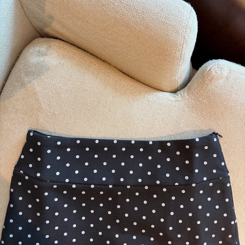 실사 2026 가을 겨울 새로운 도트 무늬 웨스트 로드 중 반신 스커트 한 부서 달콤함 노출 방지 짧은 치마바지 상세 이미지 40