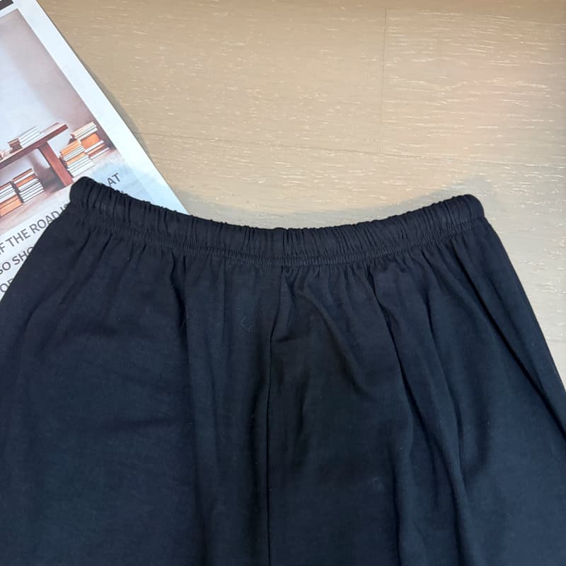 실사 한 부서 미니멀리즘 펌프 로프 레이스업 허리밴드 와이드 레그 팬츠 2026 가을 루즈핏 도루 센스 상세 이미지 26