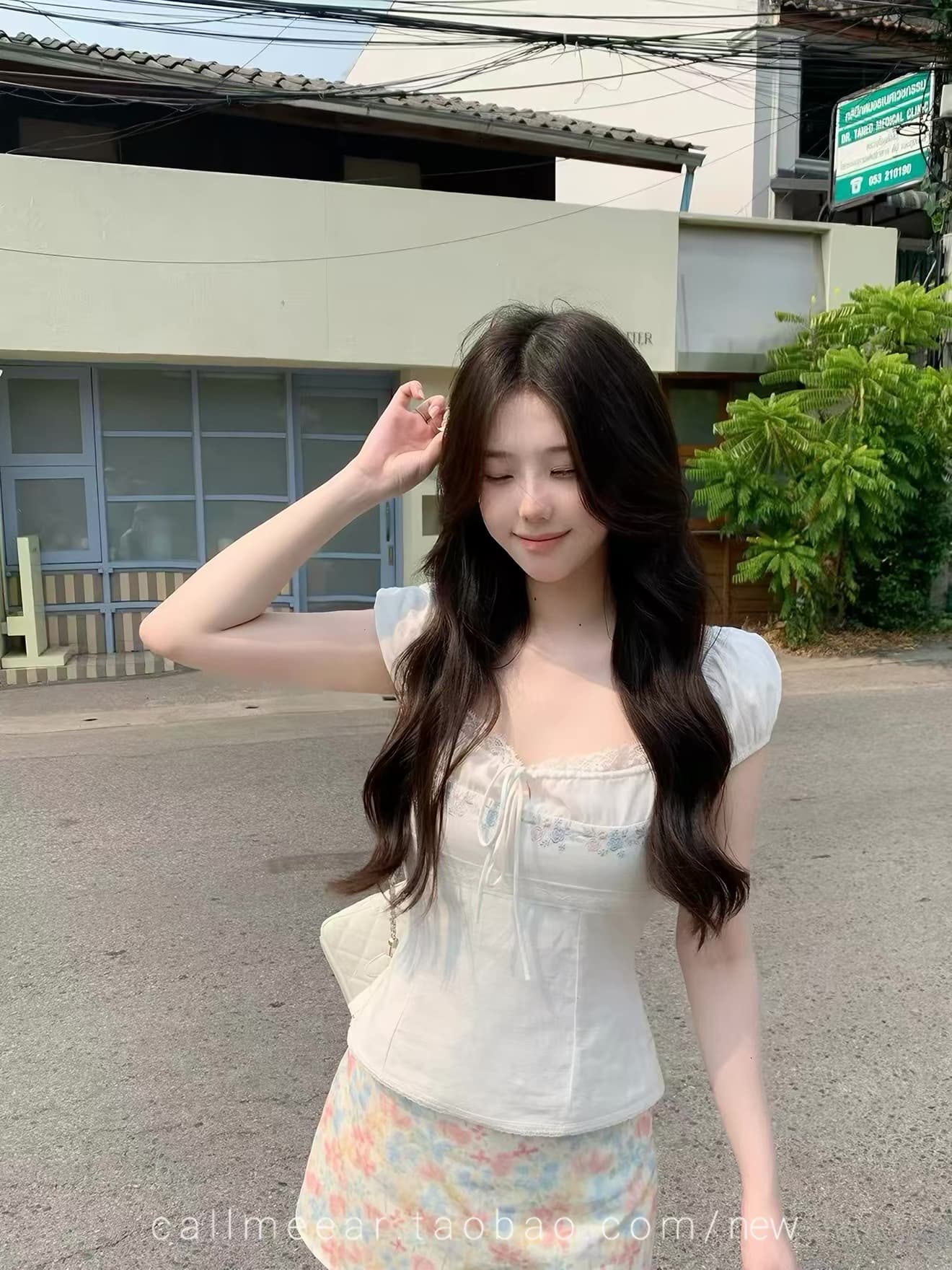 자카드 디자인 쇼트 스타일 니트 오픈 가디건 낭만주의 프랑스식 꽃무늬 미니 스커트 여름 슬림해 보이는 타이트 스커트 타이트 스커트 상세 이미지 2
