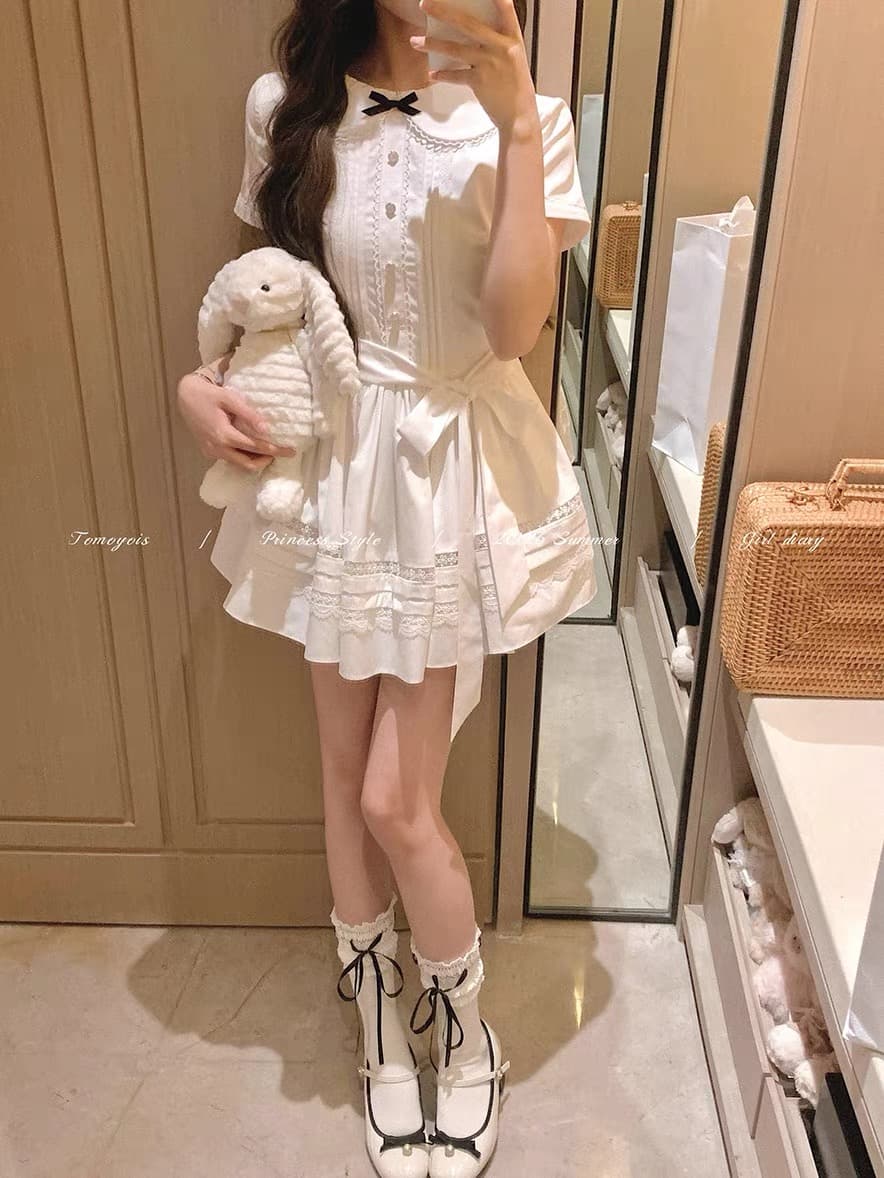 tomoyois 신제품 제한된 시간 95 접기 절묘한 작은 공주 소녀 달콤함 인형 치마 퍼프 스커트 이미지 3