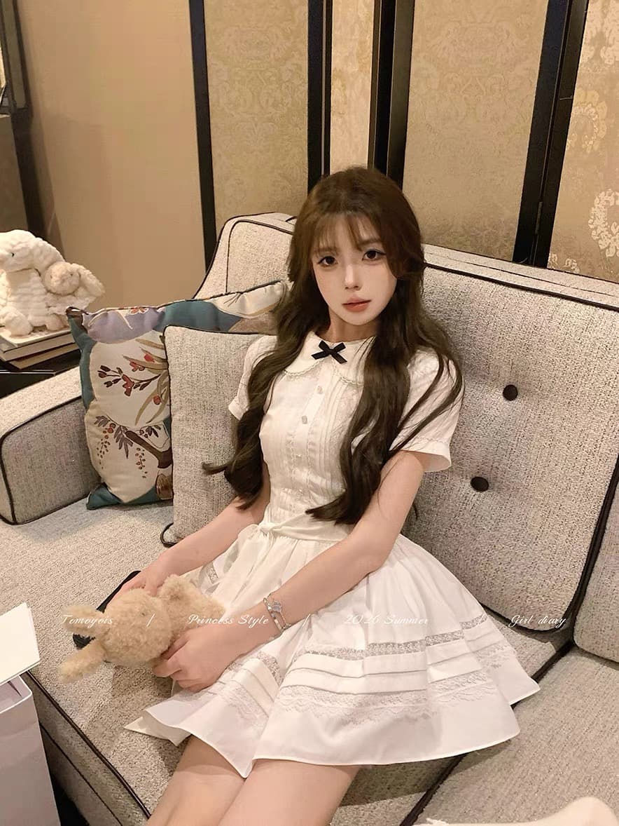 tomoyois 신제품 제한된 시간 95 접기 절묘한 작은 공주 소녀 달콤함 인형 치마 퍼프 스커트 이미지 2