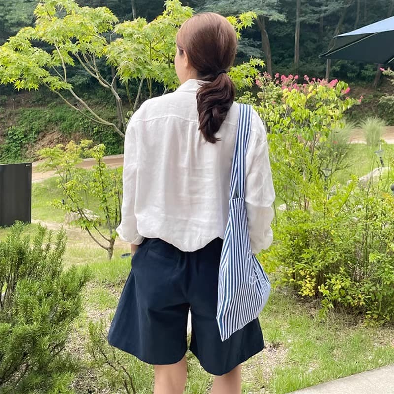 프랑스식 면 린넨 자외선 차단 화이트 셔츠 여성 긴 소매 얇은 스타일 루즈핏 외부 가져 가라. 한국 스타일 셔츠 주간 실크 아마 맨위 여름 이미지 5