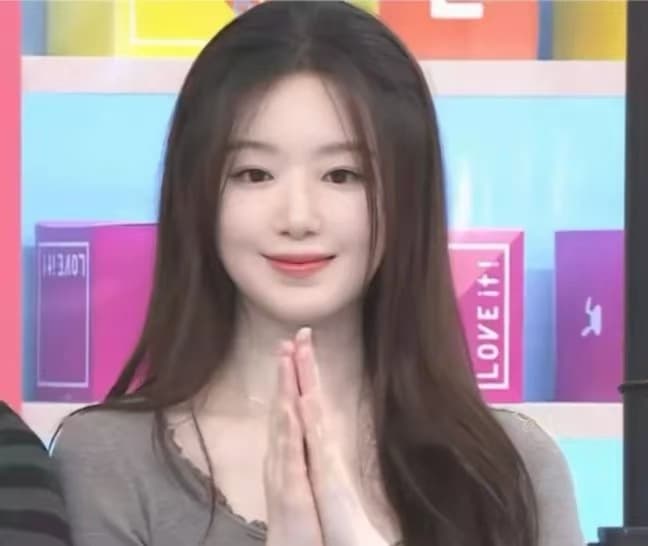 리프 슈 후아 스타 같은 단락 한국 스타일 구매 회색 레이스 조각 레이스 몸매 가꾸기 펌프 Pleat 반팔 티셔츠 맨위 여성 상세 이미지 5