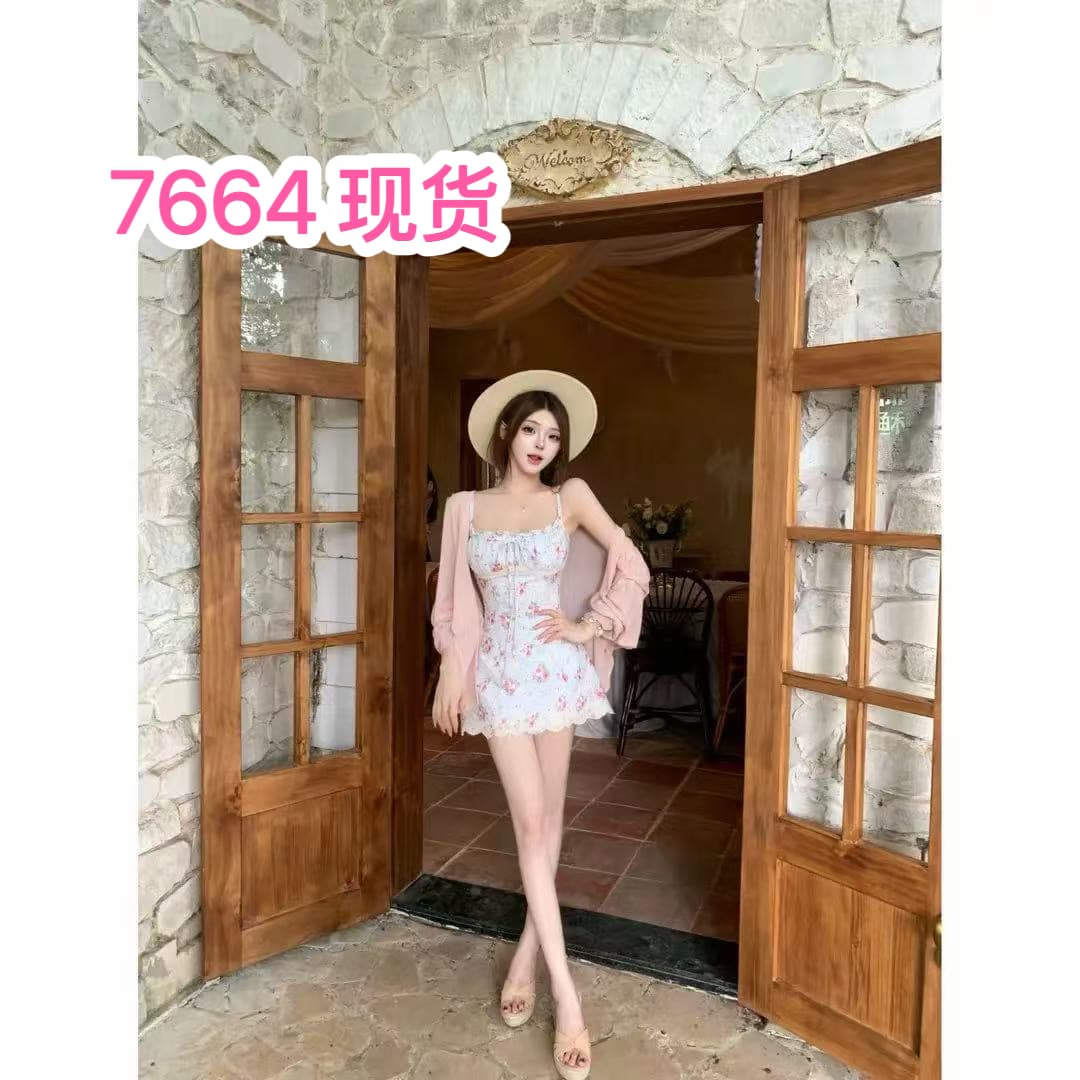 루이 茜 웨이 Sher S 반도 연애 편지 여름 달콤함 오리지널 작은 대중 디자인 오픈 가디건 드레스 r66656h 이미지 2