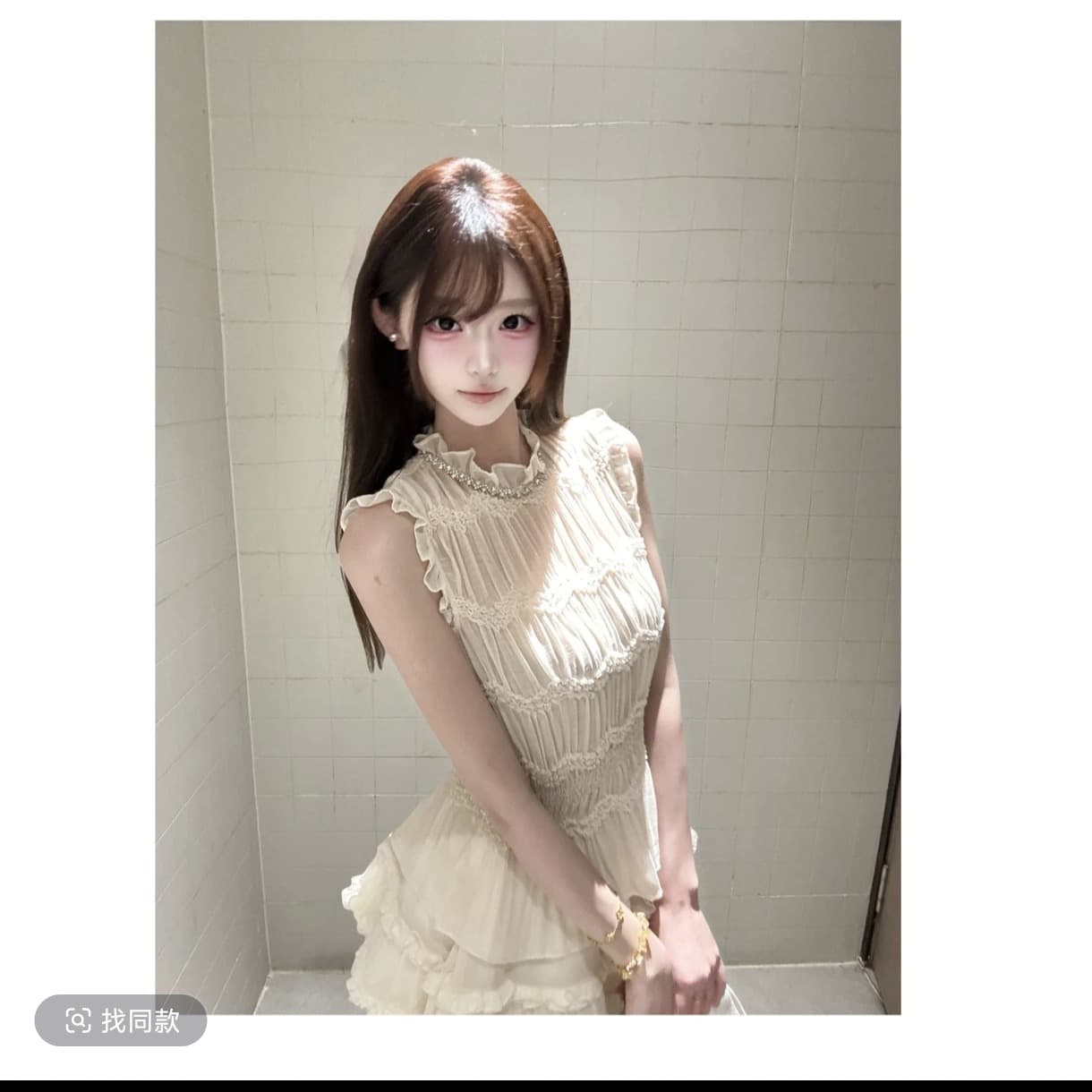 순수한 욕망 하트 비트 여름 새로운 프랑스식 허리 수축 슬림해 보이는 패션 세트 265488 이미지 2