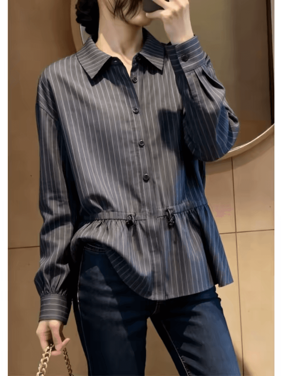 고유 한 아름다운 슈퍼 잘 생긴 맨위 여성 2026 년 가을 새로운 프랑스식 디자인 센스 작은 대중 패션 품격 긴팔 이미지 3