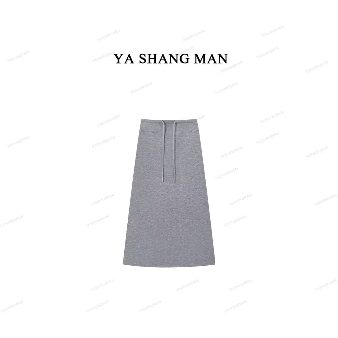 종이 치마 yashangman 라이 경기 서울 펌프 로프 스트레이트 치마 슬림해 보이는 다용도 차가운 센스 반신 스커트 상세 이미지 3