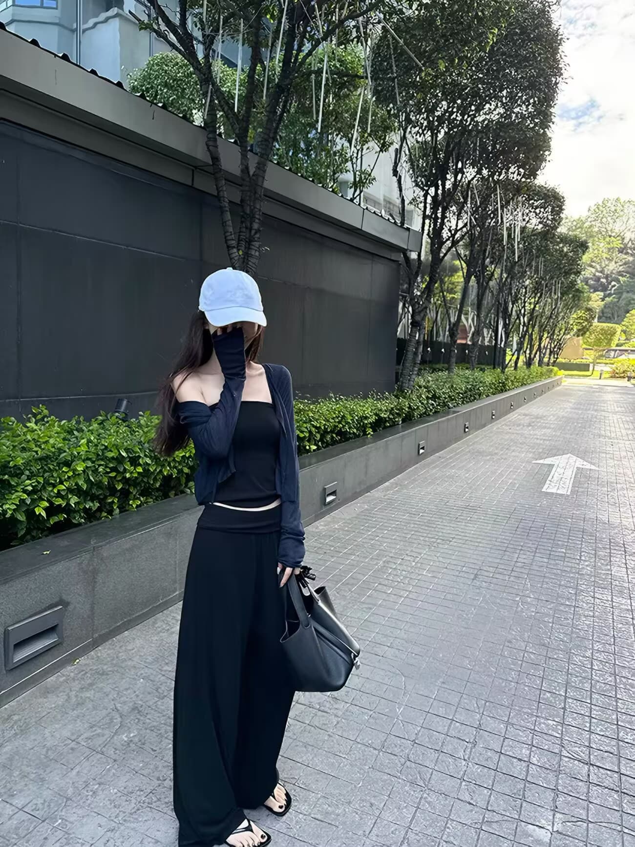 태연자약하다 벤트 바지 파삭 파삭 한 붙여 넣기 버스트 뒤집다 측면 요가 바지 부담하지 마세요. 센스 스트레이트 버전 도루 도루 니트 바지 상세 이미지 13