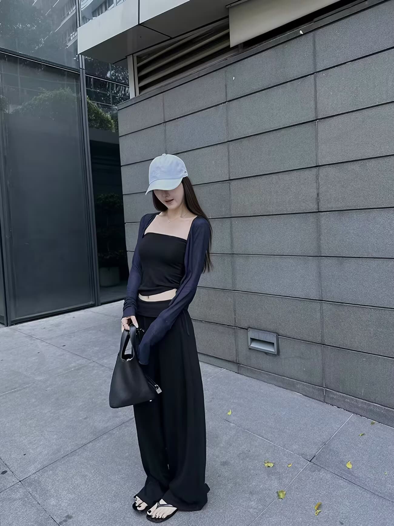 태연자약하다 벤트 바지 파삭 파삭 한 붙여 넣기 버스트 뒤집다 측면 요가 바지 부담하지 마세요. 센스 스트레이트 버전 도루 도루 니트 바지 상세 이미지 19