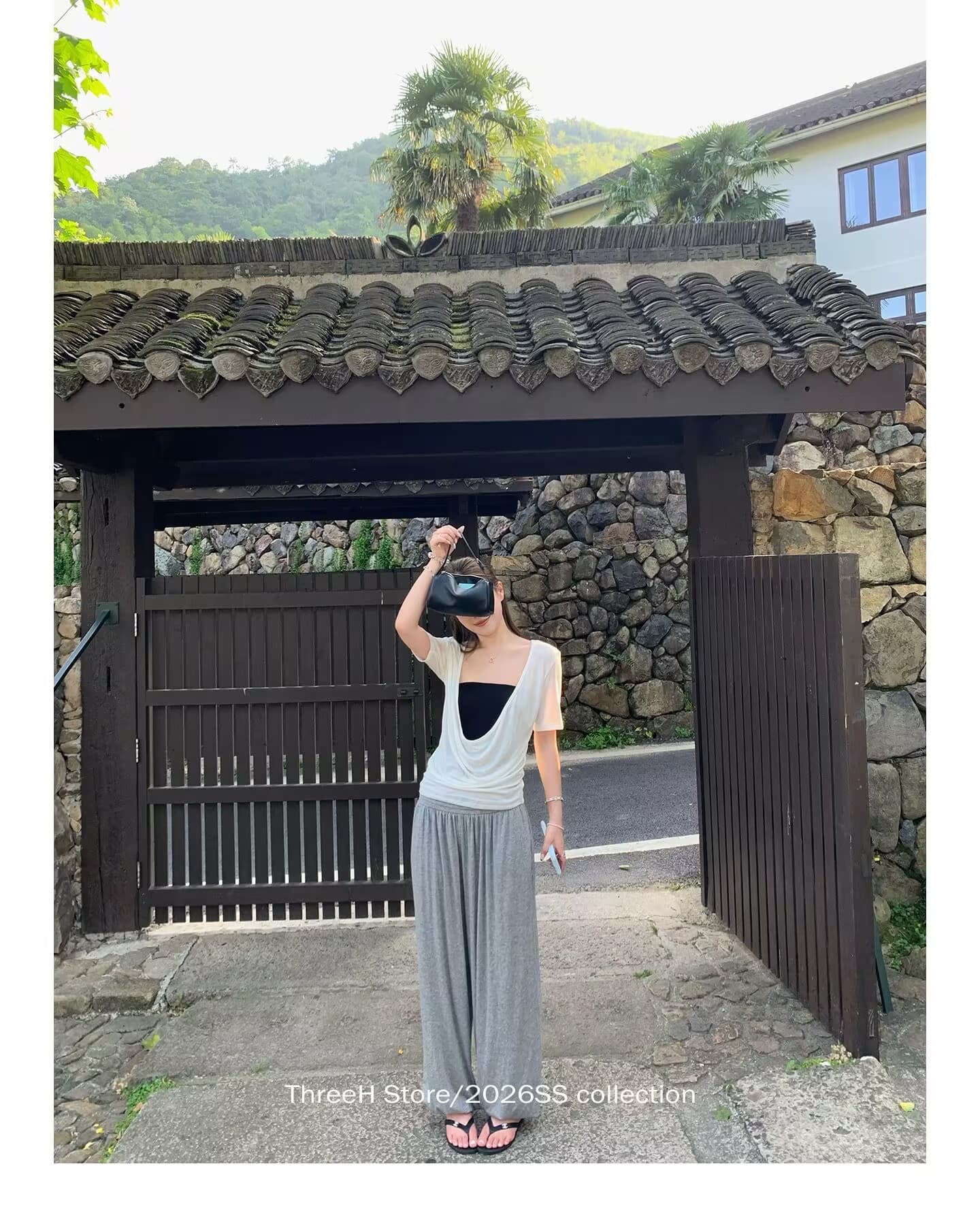 에어컨 바지 업그레이드 된 버전 94 주간 실크 니트 꽃밭 바지 여성 여름 느긋한 센스 루즈핏 캐주얼 바지 긴 바지 상세 이미지 12
