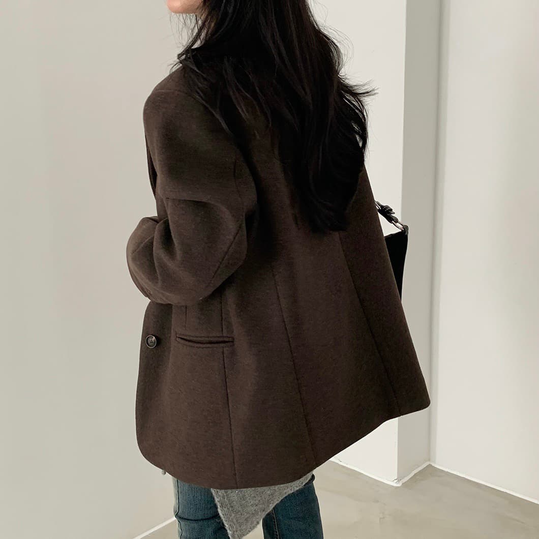 가을 겨울 새로운 한 부서 그는 벤 바람 루즈핏 두꺼운 모직 외투 3 색 상세 이미지 20