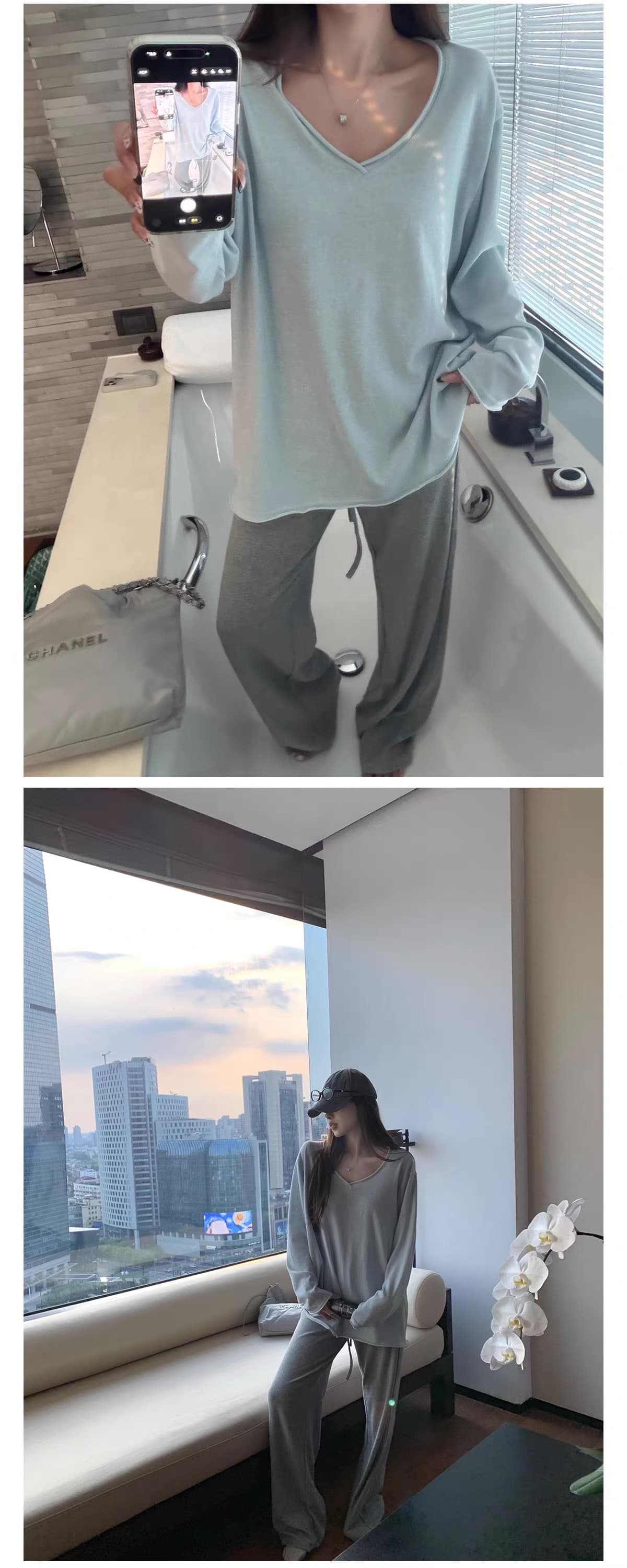 superniniyy 워프 엉덩이 yoga 바지 높음 그램 무거운 찹쌀 叽 叽 느슨함 센스 워프 엉덩이 선 디스플레이 다리 좋은 캐주얼 긴 바지 상세 이미지 9