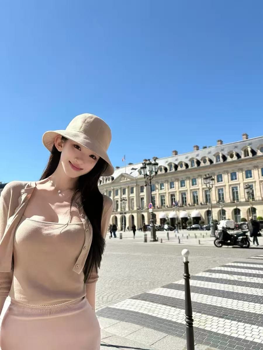 안녕하세요. 팬 팬 산소 화이트 여성 한 부서 차가운 센스 니트 오픈 가디건 조끼 세트 부드러운 품격 투피스 세트 상세 이미지 2