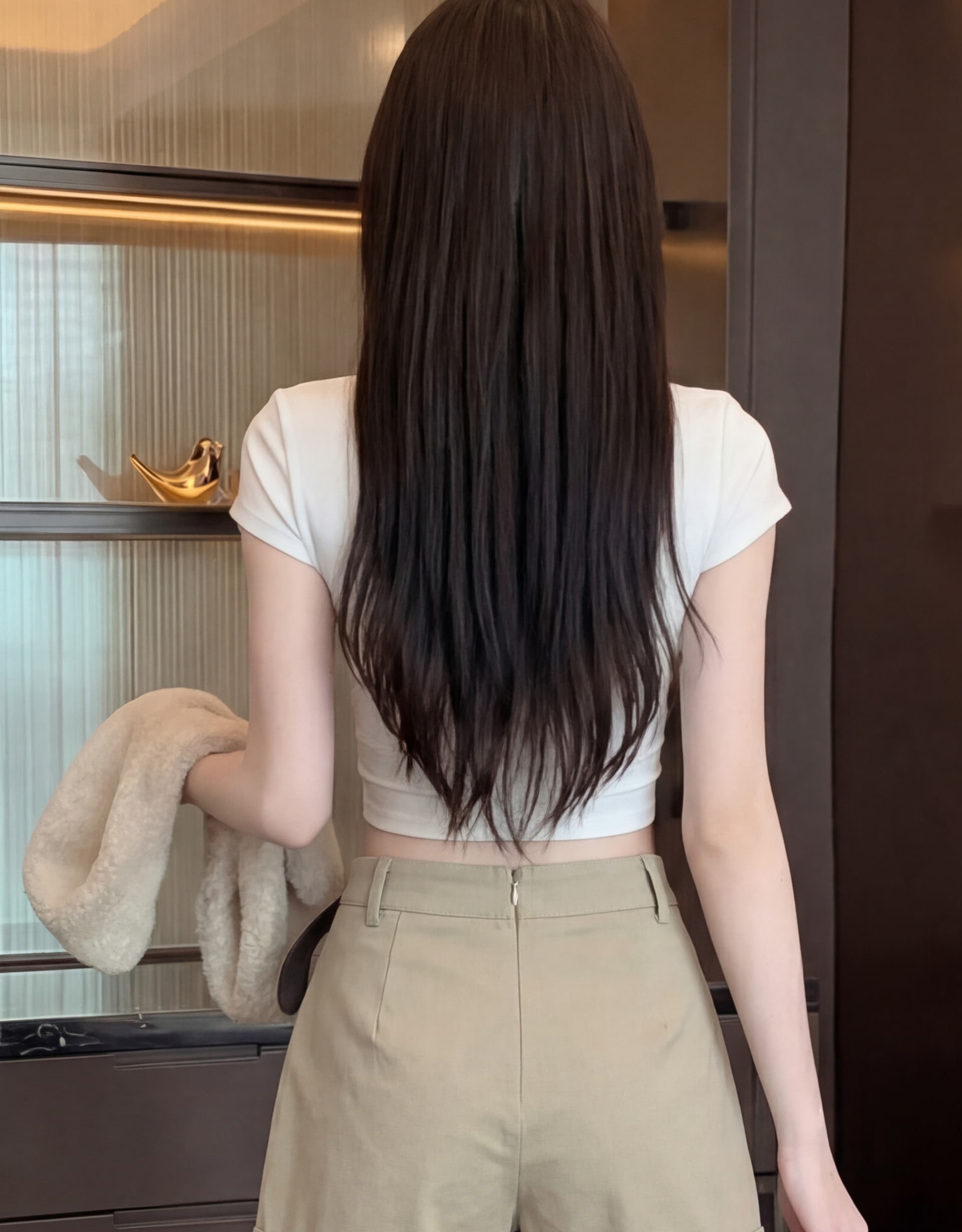 실사 2026 여름 새로운 반신 스커트 패션 몸매 가꾸기 미니멀리즘 바지 A라인 스커트 상세 이미지 5