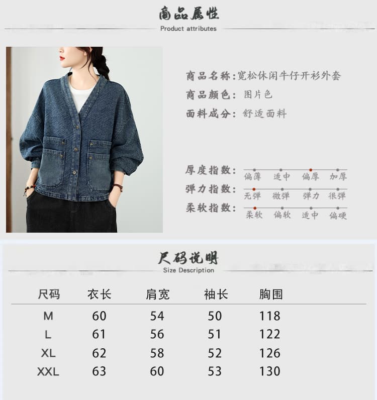 실사 데님 짧은 외투 상세 이미지 3