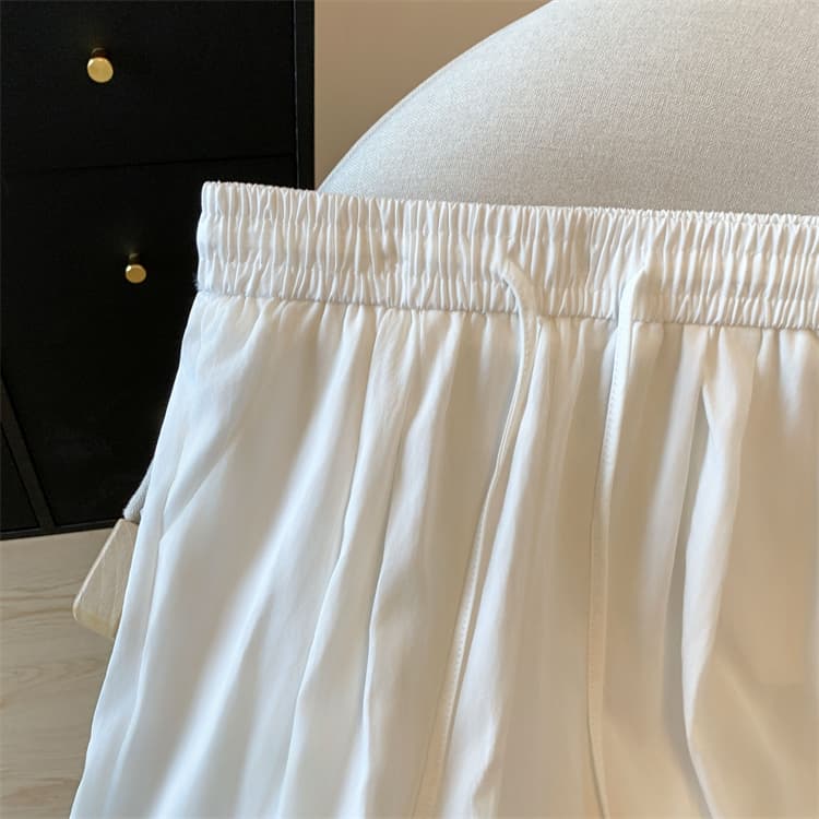 실사 오래된 돈 바람 주간 실크 야마모토 바지 여성 여름 새로운 디자인 센스 레이스 홀로우 아웃 다용도 스트레이트 넓은 다리 9부 바지 상세 이미지 18