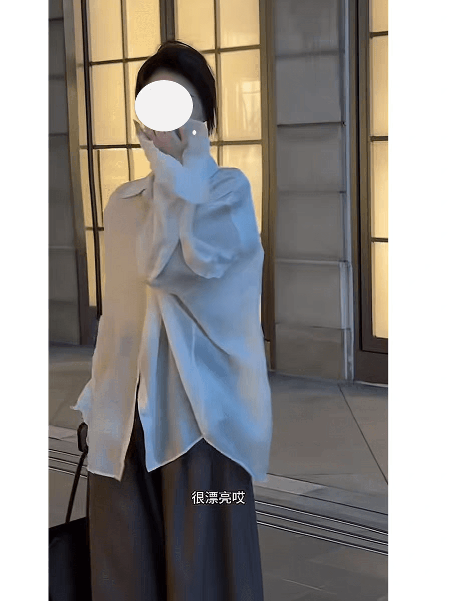7seven 얼음 센스 아세트산 한 부서 분위기 센스 연꽃 잎 소매 여성 셔츠 여름 새로운 자외선 차단 셔츠 9143 상세 이미지 4