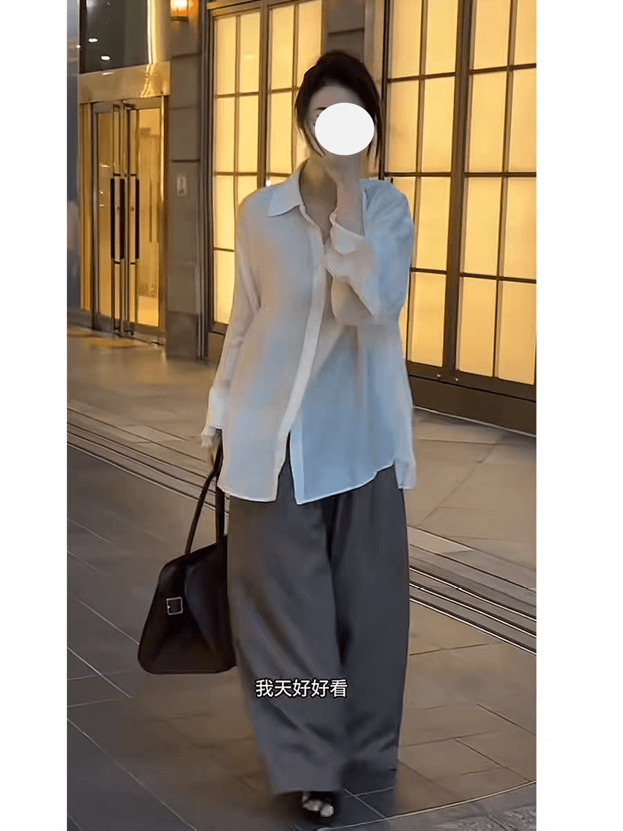 7seven 얼음 센스 아세트산 한 부서 분위기 센스 연꽃 잎 소매 여성 셔츠 여름 새로운 자외선 차단 셔츠 9143 상세 이미지 5