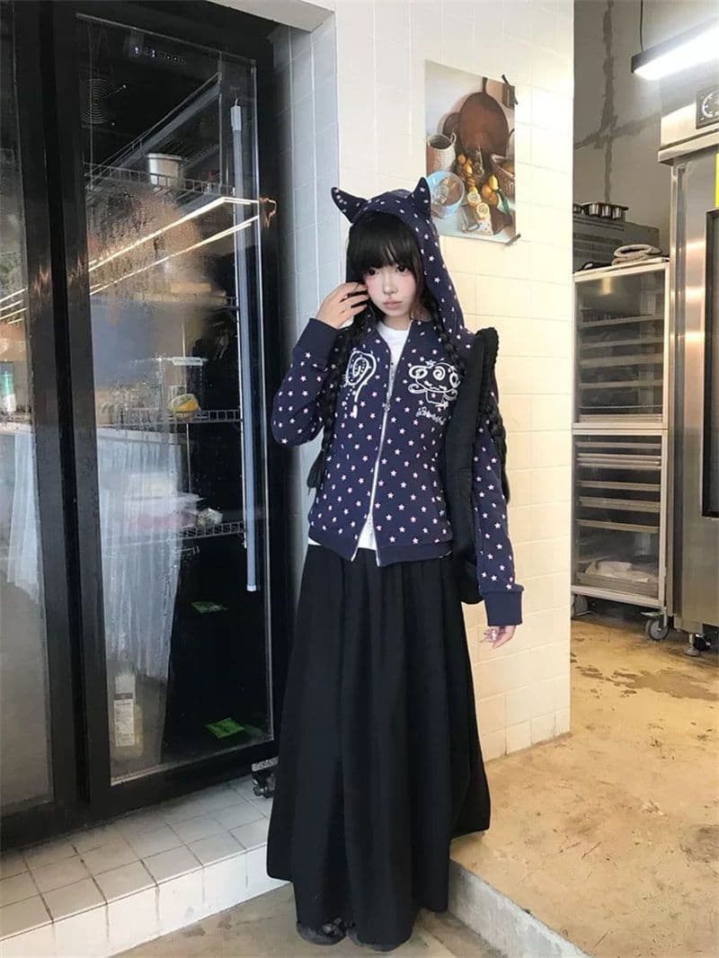 순수한 Mianhua 면 복합 얇은 스타일 털이 있는 프린트 s-xl 이미지 2