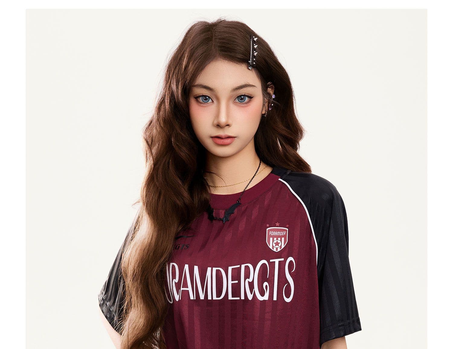 원본 자카드 원단 원본 솜씨 아메리칸 레트로 조수 브랜드 반팔 루즈핏 캐주얼 야외 티셔츠 남녀 여름 상세 이미지 8