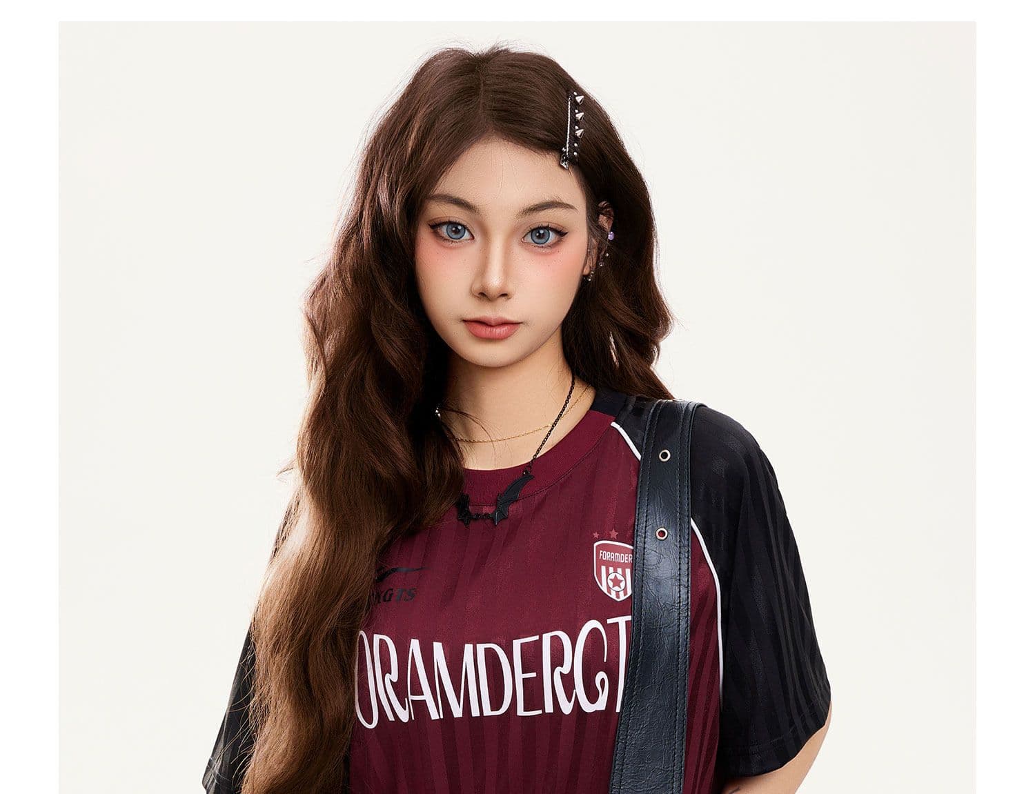 원본 자카드 원단 원본 솜씨 아메리칸 레트로 조수 브랜드 반팔 루즈핏 캐주얼 야외 티셔츠 남녀 여름 상세 이미지 11
