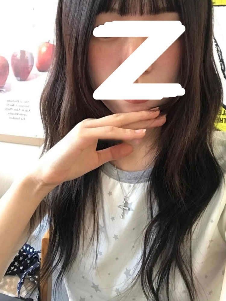 40 220 그램 92 면 8 암모니아 Lun 리브 네클라인 프린트 반팔 몸매 가꾸기 티셔츠 여성 이미지 3