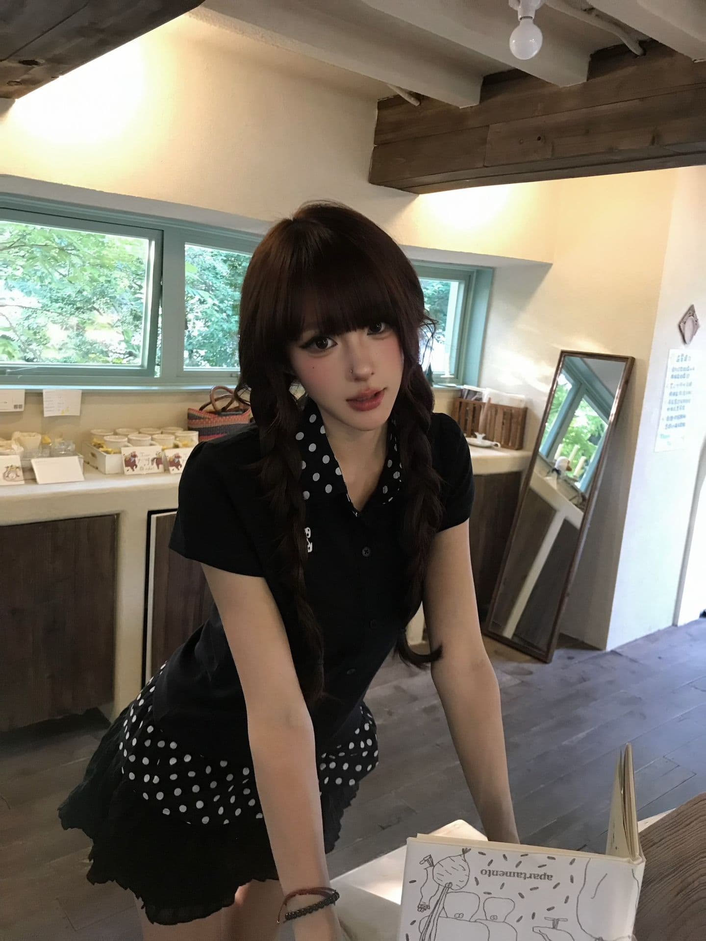 원본 솜씨 자수 40 220 그램 92 면 8 암모니아 Lun 반팔 티셔츠 상세 이미지 4