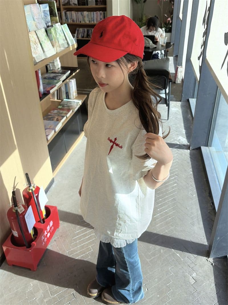 좋은 품질 자수 네리 가게 천 주문 접착제 표준 19 지점 220 그램 순면 반팔 티셔츠 상세 이미지 6