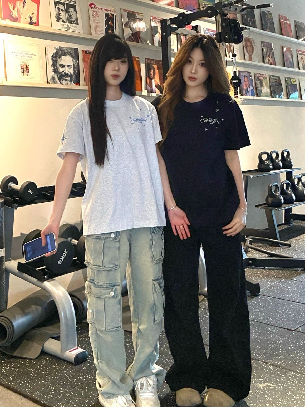 주문 접착제 표준 자수 네리 가게 천 19 지점 220 그램 순면 반팔 티셔츠 상세 이미지 6