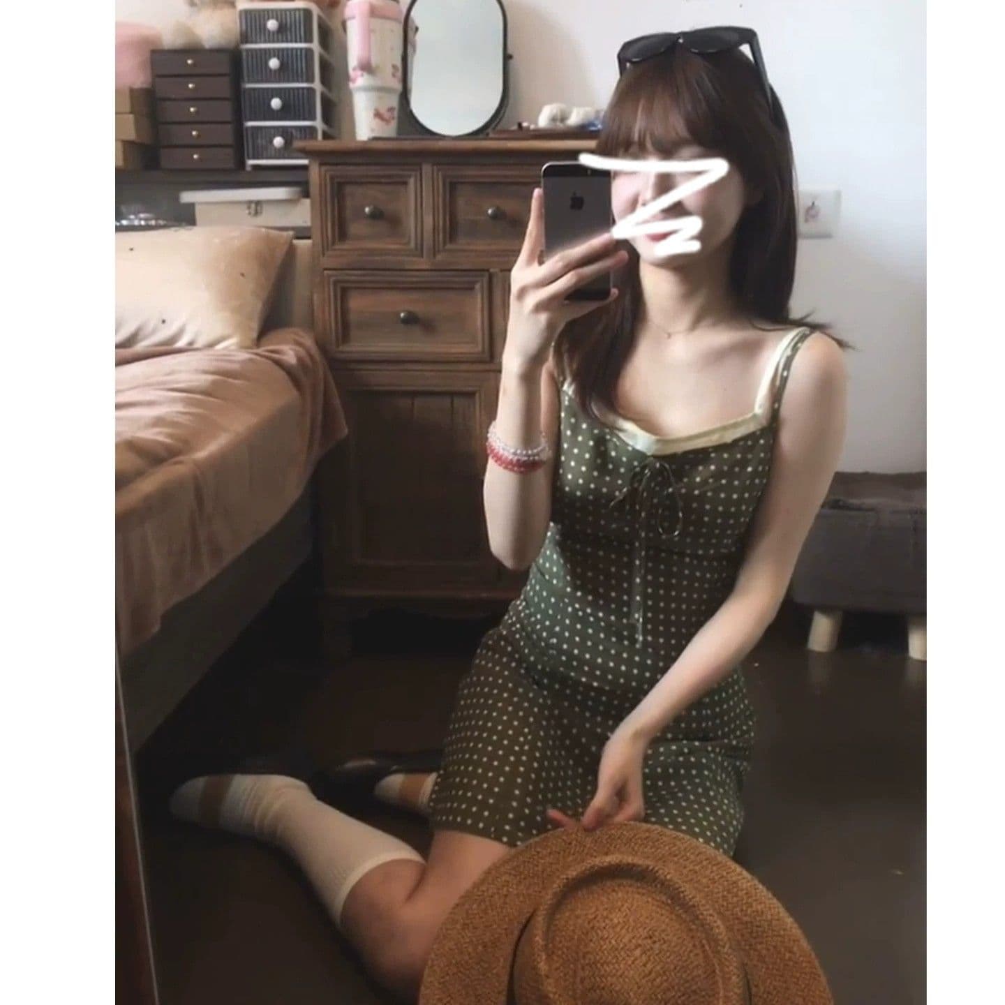 로얄 자매 착용 가져 가라. 레트로 패션 품격 허리 수축 슬림해 보이는 슬립 미니 스커트 고유 한 슈퍼 잘 생긴 드레스 2026 여름 이미지 2