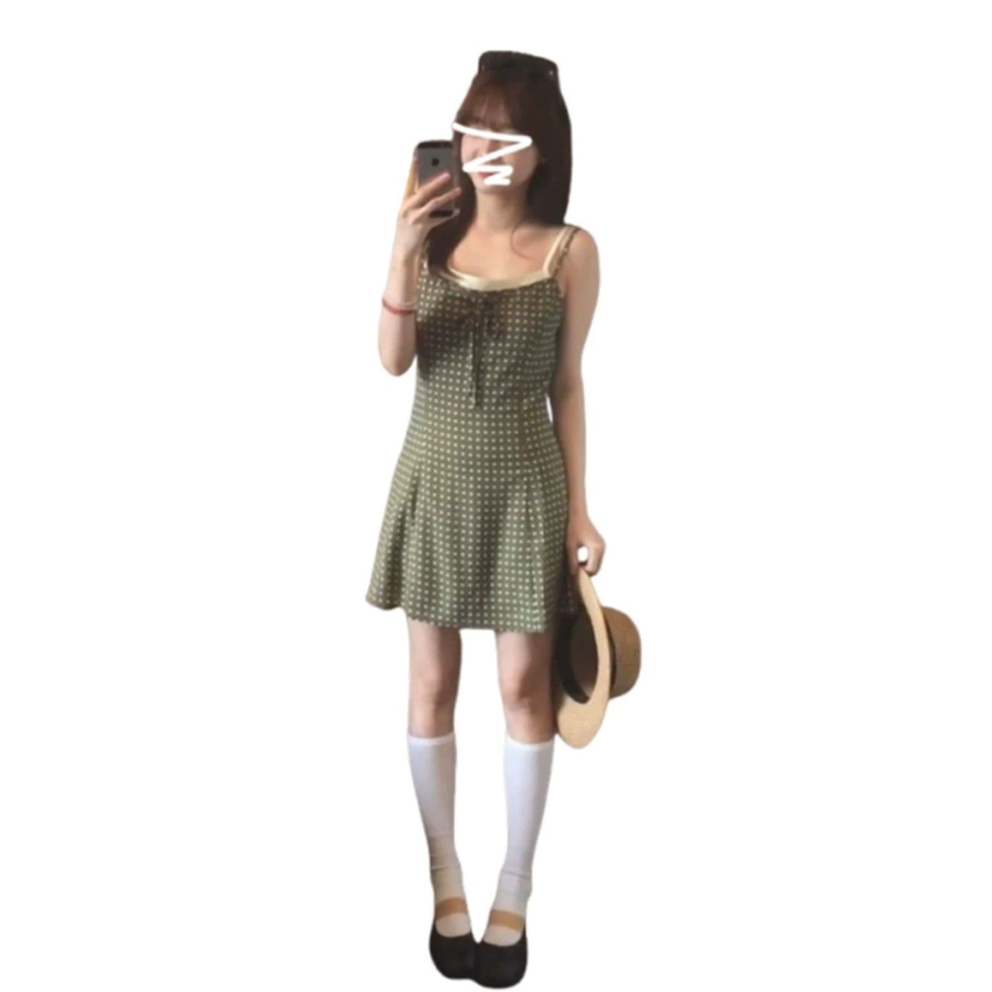 로얄 자매 착용 가져 가라. 레트로 패션 품격 허리 수축 슬림해 보이는 슬립 미니 스커트 고유 한 슈퍼 잘 생긴 드레스 2026 여름 이미지 5