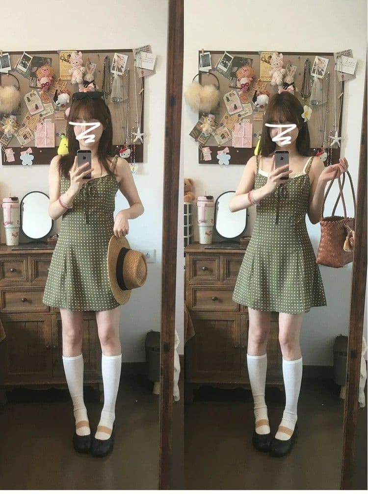 로얄 자매 착용 가져 가라. 레트로 패션 품격 허리 수축 슬림해 보이는 슬립 미니 스커트 고유 한 슈퍼 잘 생긴 드레스 2026 여름 상세 이미지 4