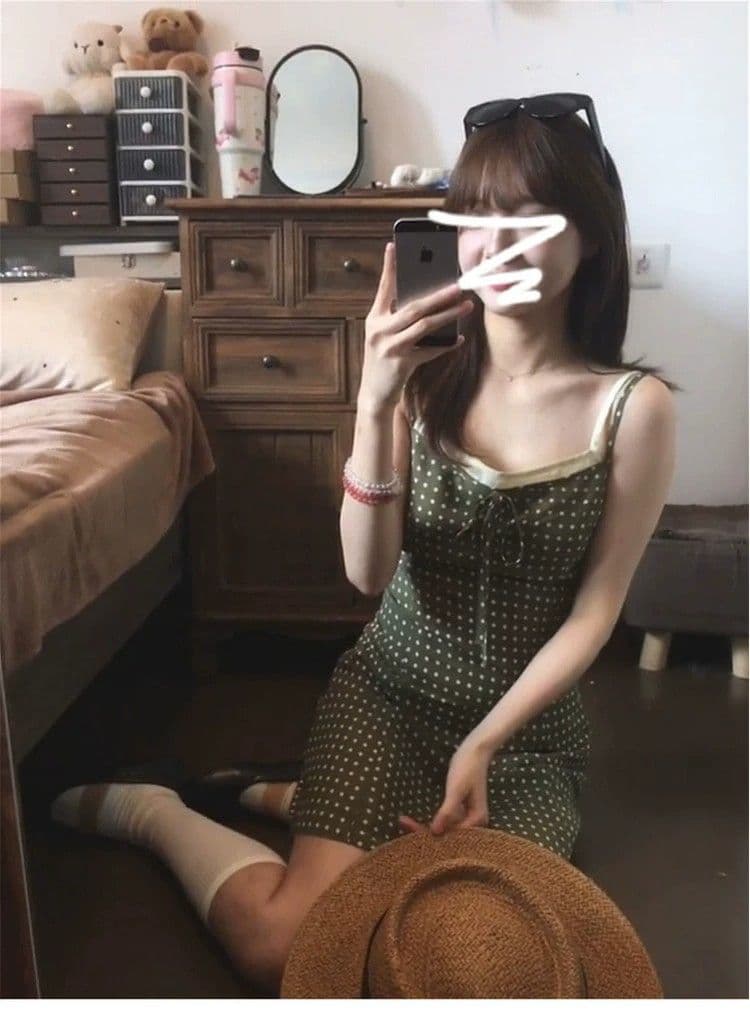 로얄 자매 착용 가져 가라. 레트로 패션 품격 허리 수축 슬림해 보이는 슬립 미니 스커트 고유 한 슈퍼 잘 생긴 드레스 2026 여름 상세 이미지 7