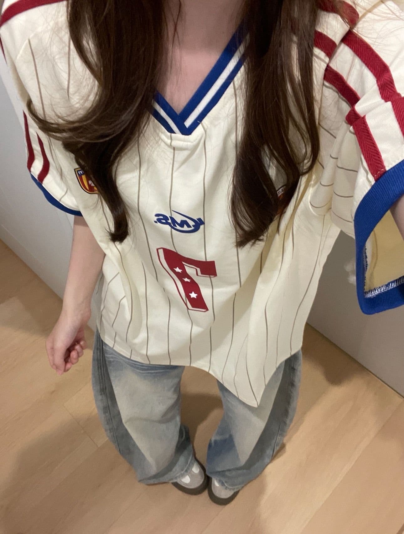 순면 220 그램 반팔 티셔츠 여성